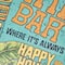 American Art Decor Tiki Bar Round MDF Wall Plaque - 20" x 20" x 0.35"